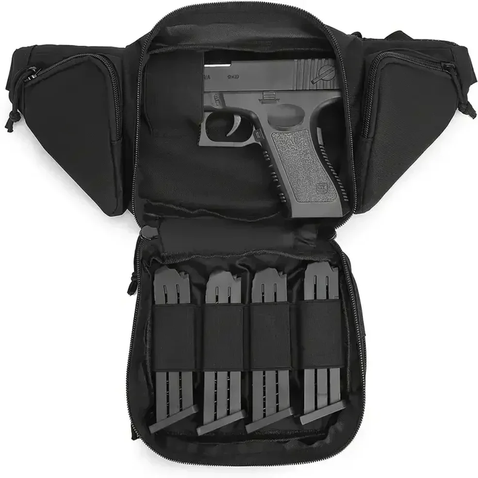 1pc Classic Tactical Concealed Carry Fanny Pack - Durable Oxford Fabric, Gun Holster, Magazine Pouch, Zipper Closure, User-Frien
