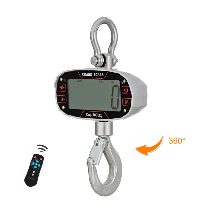 

RS232 Blueteeth 500kg 100kg Weight Hook Digital Weighing Hanging Crane Scale