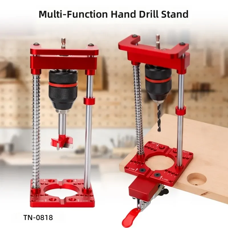 Portable Woodworking Hand Drill Bracket Multifunctional 35mm Hinge Positioner Handheld Table Drilling Machine for Furniture