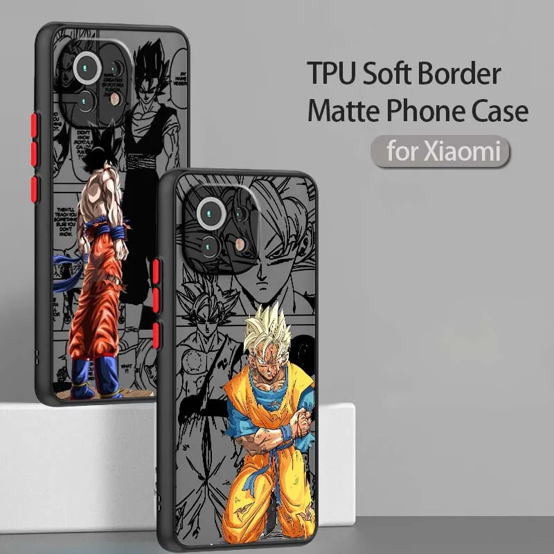 

Dragon Ball Popular Cool Art Phone Case For Xiaomi 14T 13T 13 12T 12 12S 11T 11 11i 10 10T Ultra Pro Lite Frosted Translucent
