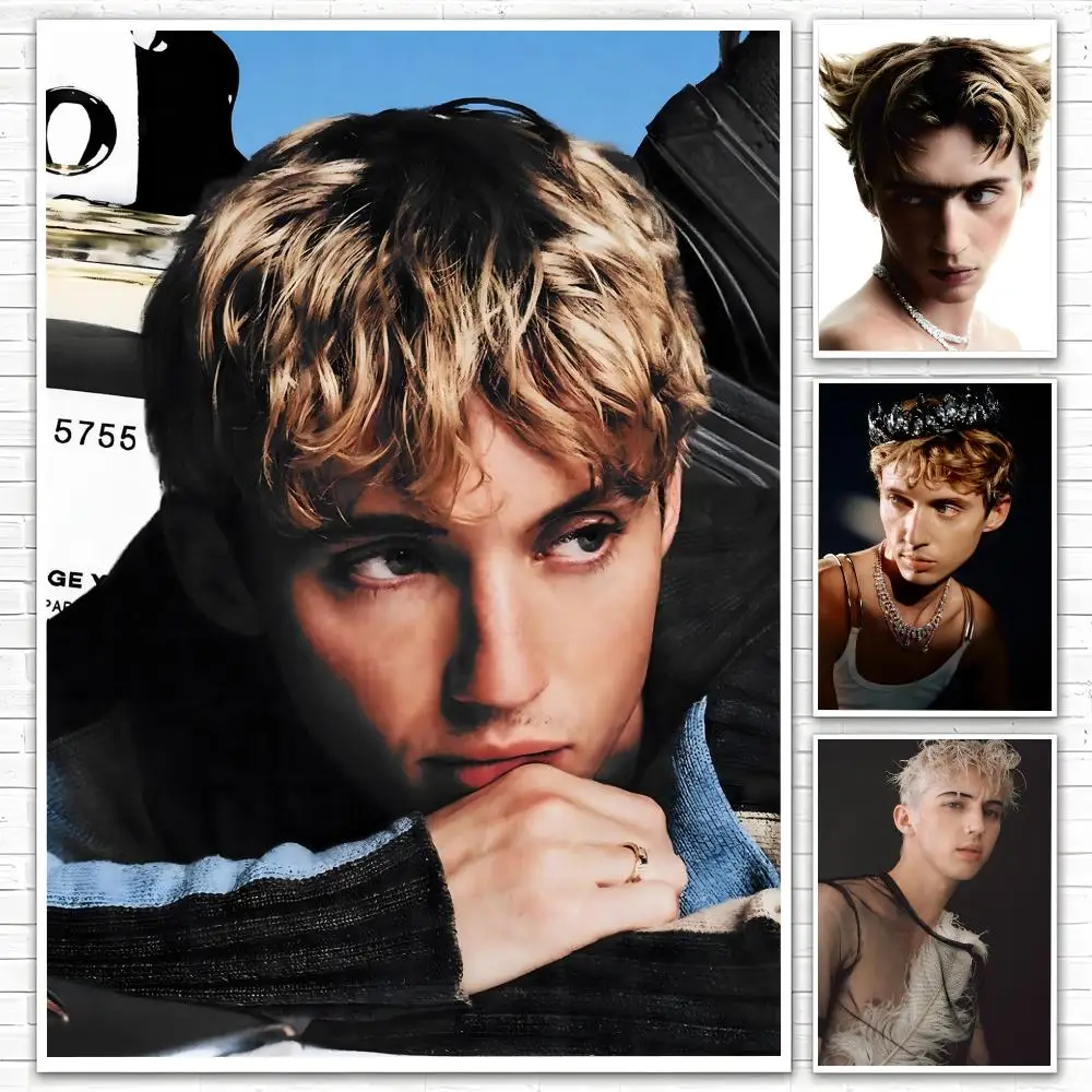 Singer Troye Sivan Poster Poster All-match HD Waterproof Self-Adhesive Wall Art Sticker For Home Bedroom