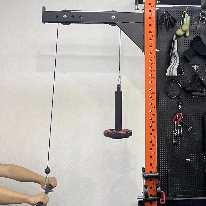 Rack Mounted Pulley System - Versatile Gym Equipment For Strength Training