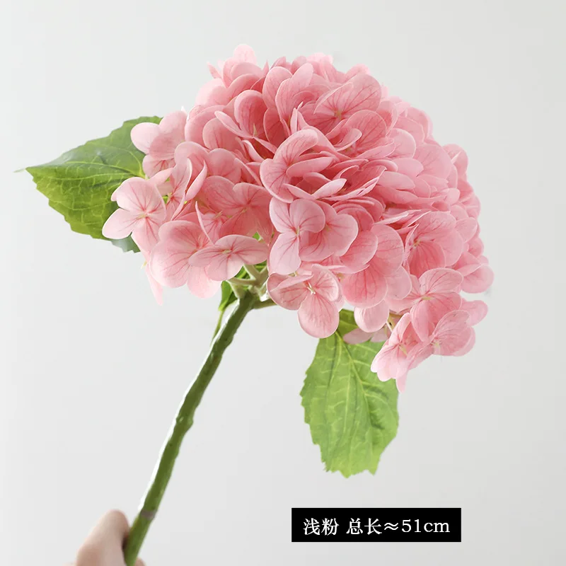 Schöne künstliche große Hortensienblume, blau, fühlen sich echt an, künstliche Blumen für Zuhause, Hochzeit, Dekoration, Wohnzimmer, Tischdekoration – Detail 12