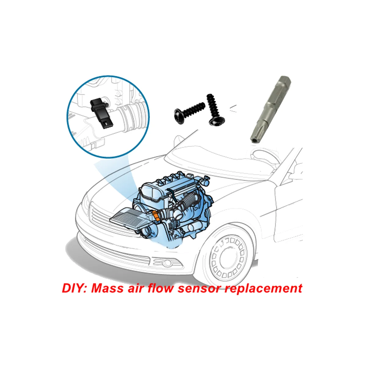 0281002554 Mass Air Flow Meter Sensor MAF Air Flow Meter Flow Sensor for Hyundai Kia 281644A000