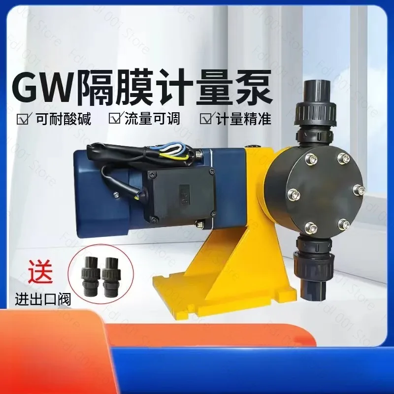 Small new electric cast aluminum corrosion-resistant acid and alkali 304 stainless steel PVC dosing chemical pump, available