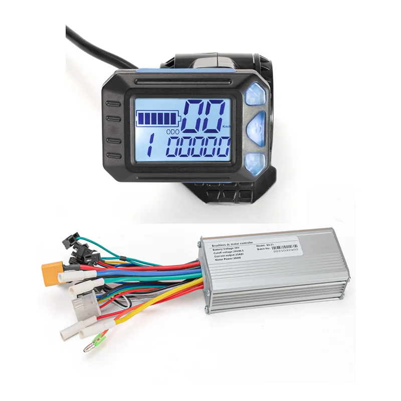 Electric Bicycle Display Meter 5 Pin  S6 24V-48V 250W 350W 500W Motor Brushless Controller