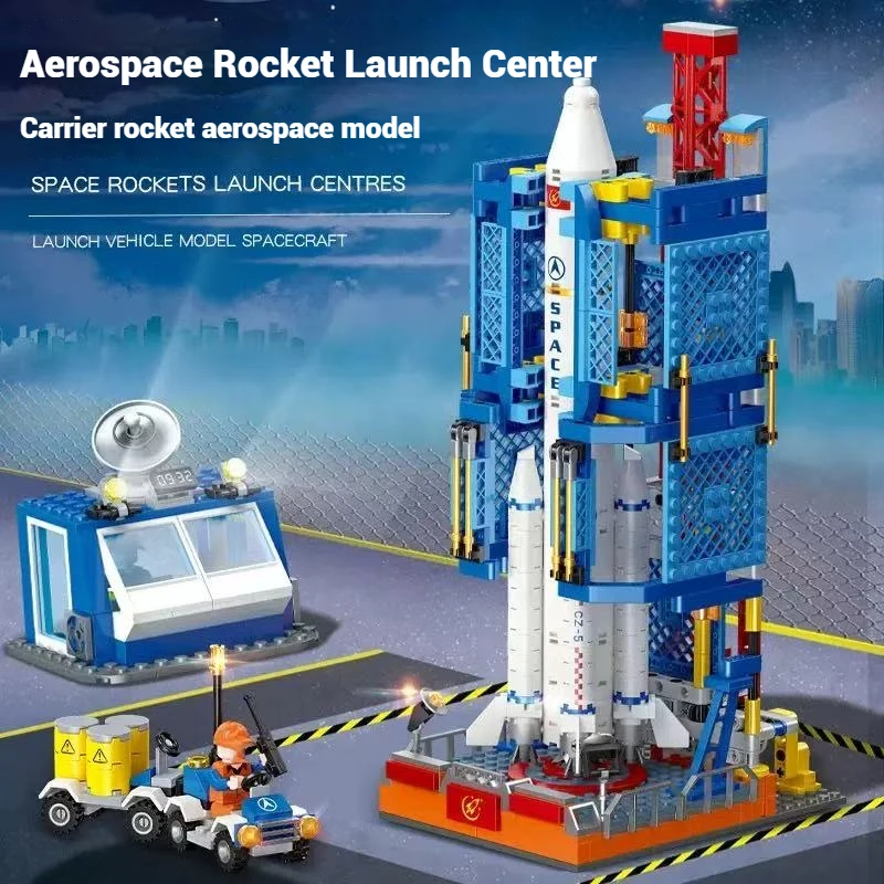 

Space exploration series desktop toys, space rocket building blocks, children's DIY toys and birthday gifts.