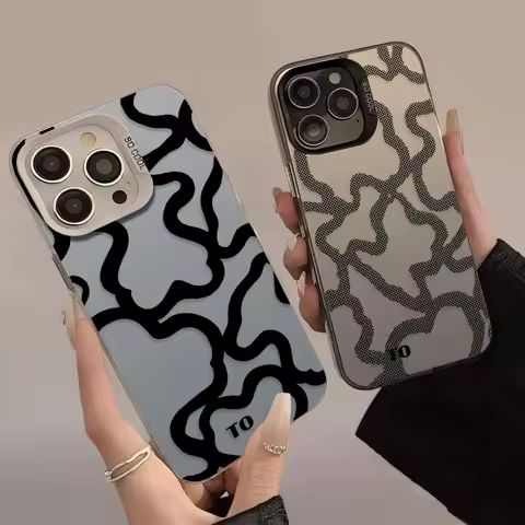 Luxury Bear Shape Lines Phone Case for Xiaomi 12T 11 Lite 5G NE 14T POCO X6 M5S 14 13 13T Pro X7 X5 X3 NFC F4 GT F5 F6 M6 Pro 4G