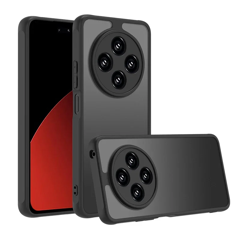 

Armor Matte Frosted Clear Case For Xiaomi 15 Ultra Lens Protection Shockproof Cover For Redmi Note 14 Pro Plus 5G 4G 14C cases