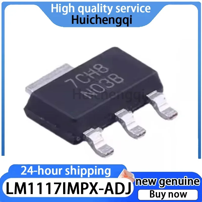 10PCS Riginal LM1117IMPX-ADJ Packaged SOT223 Linear Voltage Regulator Chip