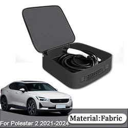 For Polestar 2 2021 2022 2023 2024 Car Charging Cable Storage Bag Charger Plugs EV Sockets Equipment Organizer Bag Waterproof