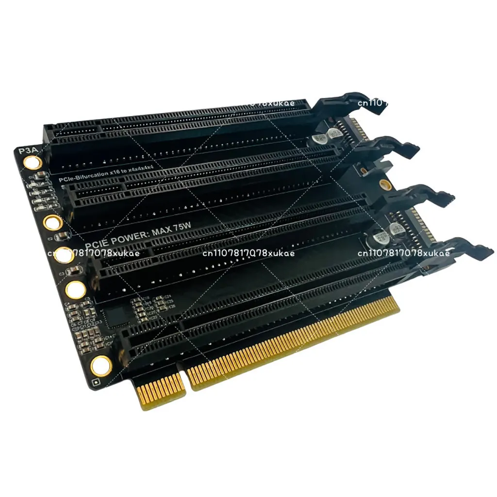 PCIe3.0x16 one to four split card gen3 expansion card X4X4X4X4 adapter card 1 to 4 slots P3A