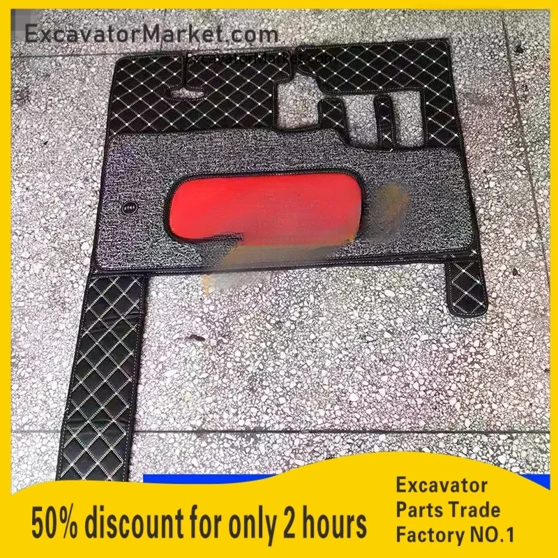 

For Hyundai 60-7 60-9 150 210W Wheel Digging Cab Floor Mat Carpet Double Floor Mat Mat Durable Quality Excavator Accessories