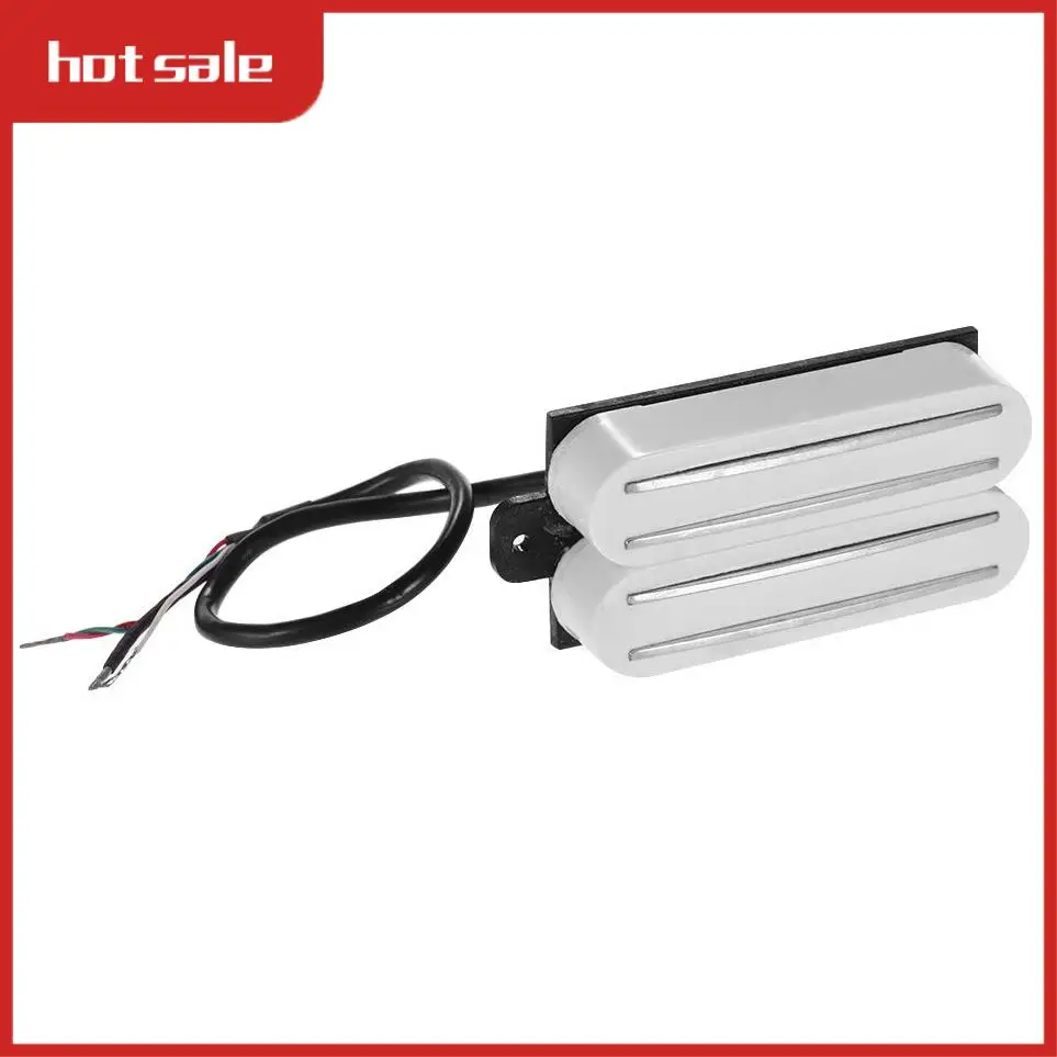 

AC22-Humbucker Pickup For Guitar St Lp Electric,Dual Rail Guitar Replacement Parts Coil Pickup With 4 Wires