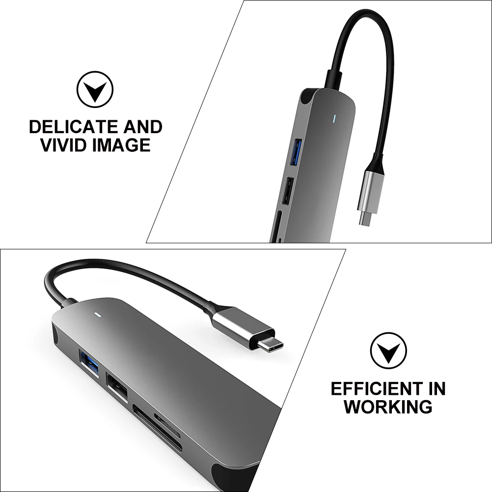 

Delicate Vivid Image Support 4k 2k At 30Hz Type C Hub Dock Station Adapter For Computer Laptop Phone Usb Devices