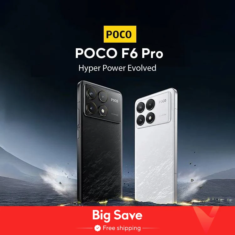 POCO F6 Pro 5G Global Version Smartphone Snapdragon® 8 Gen 2 6.67'' 120Hz Flow AMOLED DotDisplay 120W Charge NFC