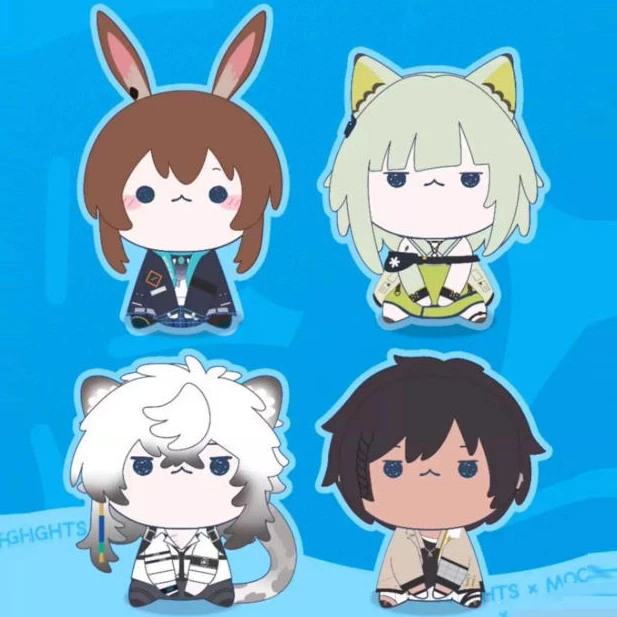porte-cles-en-coton-avec-pendentifs-de-dessin-anime-anime-arknights-amiya-kalt'sit-silverash-thorns-pour-fans-enfants-amis-collection-cadeau-d'anniversaire-jouet