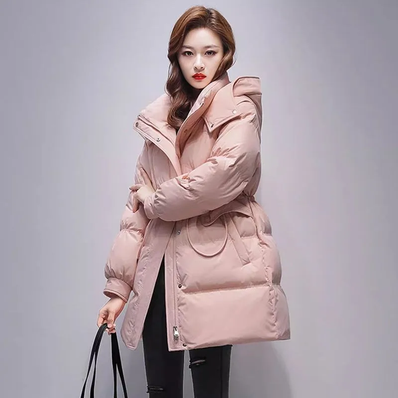 

Winter New Women Winter Down Padded Jacket Women Hooded Parkas Coat Thick Warm Cotton Coat Jacket Female Outwear Overwear