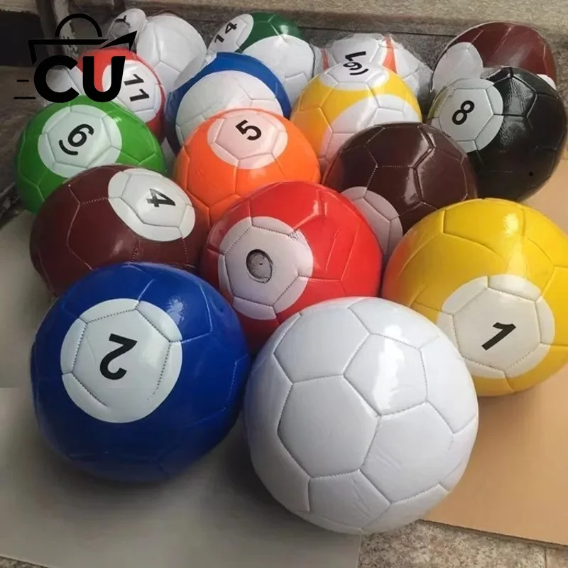 Football No. 3, No. 4, No. 5, Machine-sewn Foot-kick Billiards, A Set of Fancy Billiards