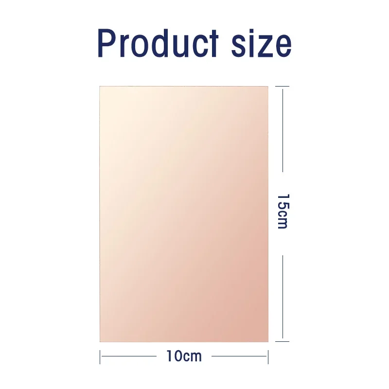 10PCS 10X15CM Copper Clad Plate Single Sided PCB FR4 Prototype Board Fiberglass Board  DIY Printed Circuit Board