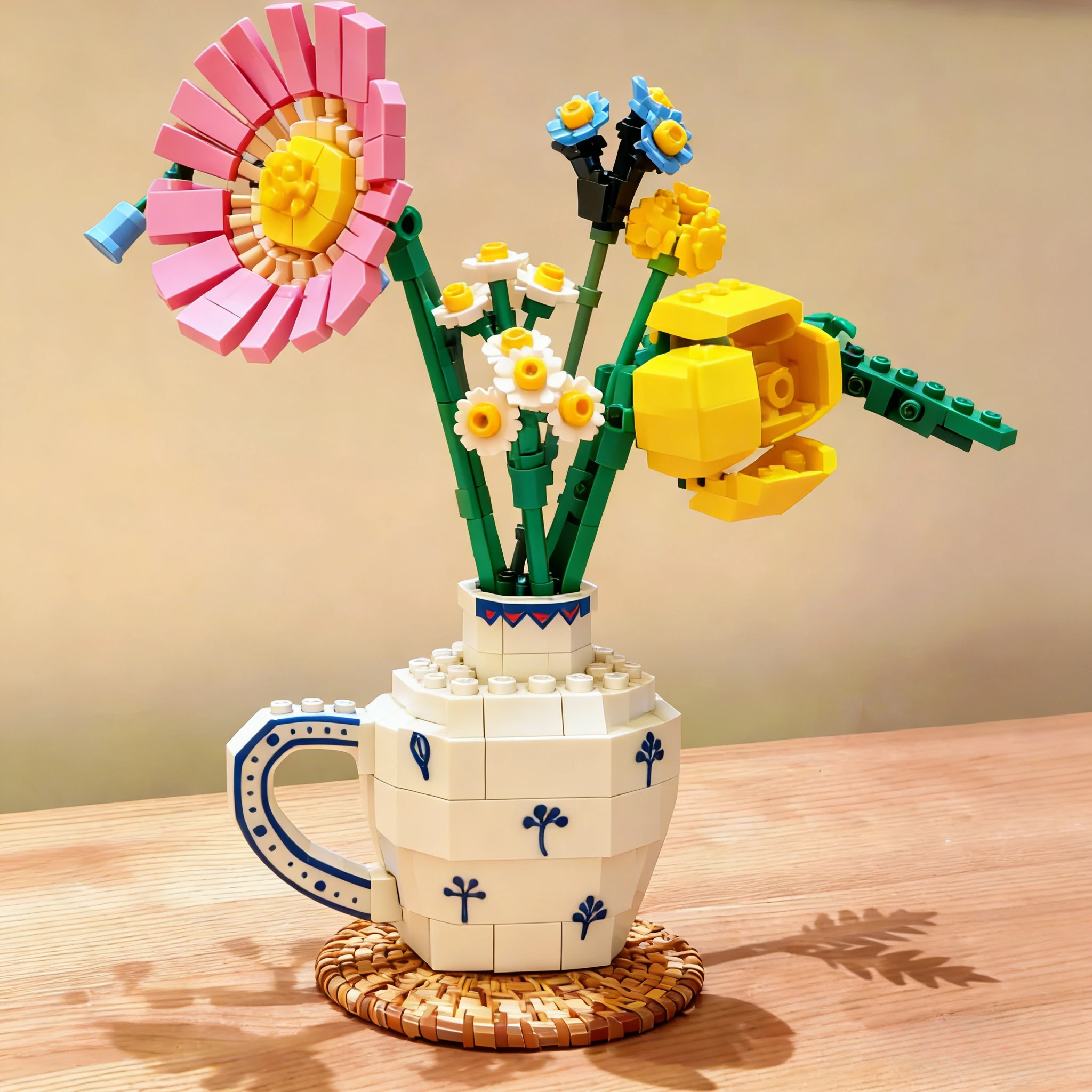 ชุดตัวต่อบล็อก 10347 ช่อดอกไม้สีสันสดใส แสงแดดแสนโรแมนติก เหมาะสำหรับเป็นของขวัญวันเกิด ใช้ร่วมกับตัวต่อเลโก้ได้ 373 ชิ้น