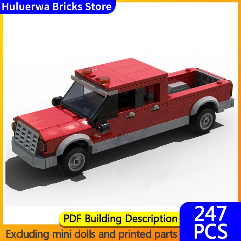 

Популярная игровая модель MOC, строительные кирпичи, классический пикап, модульная технология, детские праздничные подарки, сборка игрушек, костюм