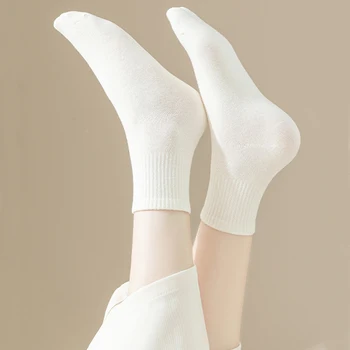 Women's Cotton Ankle Socks 5 12 Pairs New Woman Cotton Socks Short Ankle Colorful Autumn Spring Soft Breathable Colorful Girl Sock US 5-9 5