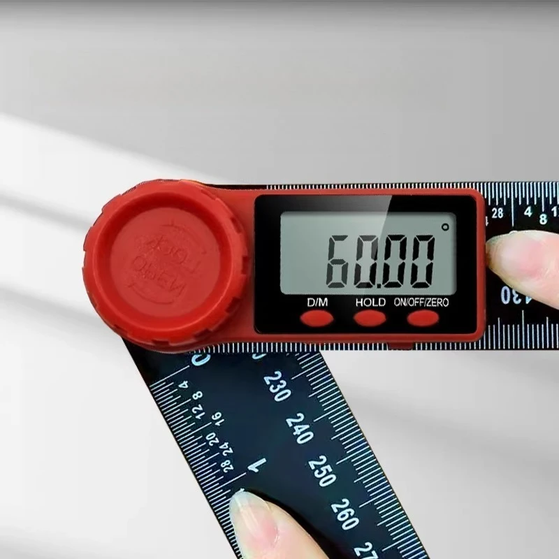 Electronic Angle Meter 360 Degree Protractor Digital Goniometer Carpentry Tools Angle Finder Multifunctional Metal Square Rulers