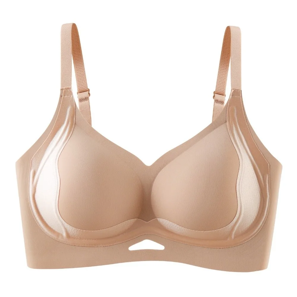 

Close-fitting Wireless Deep V Bra Shockproof Traceless Brassiere for Women Lingerie Gathered Breasts Push Up Underwear Yoga