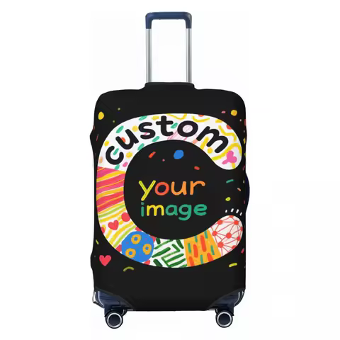 Custom Your Image Logo Luggage Cover Funny Personalized Suitcase Protector Covers Suit For 18-32 inch