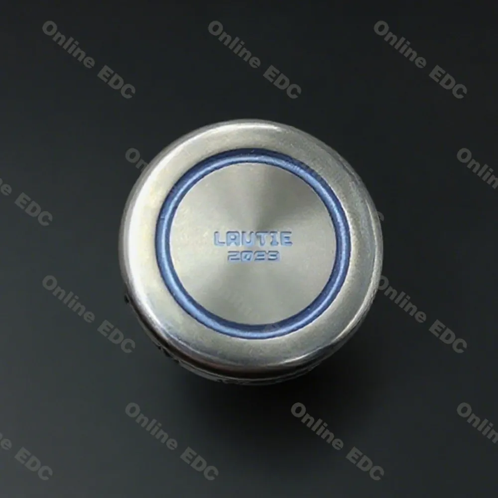 Gebruikt EDC Speelgoed LAUTIE MINI Dealer Titanium Blauw Fidget Spinner Uitverkocht Limited Edition Fidget Speelgoed Volwassenen Nieuwigheid Speelgoed