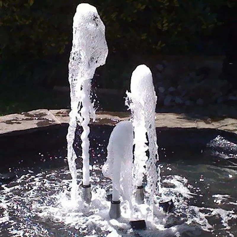 Boquilla de fuente de espuma de acero inoxidable, rociador de cabezal de pulverización de estanque deportivo de agua, DN25, 4 unidades