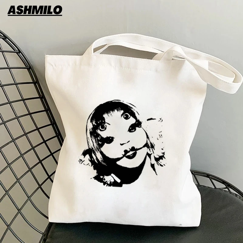 Women Shopper Kawaii K-12 Melanie Martinez Foldable Canvas Women\'s Eco Shopping Bag Hand Bag Canvas Casual Bag