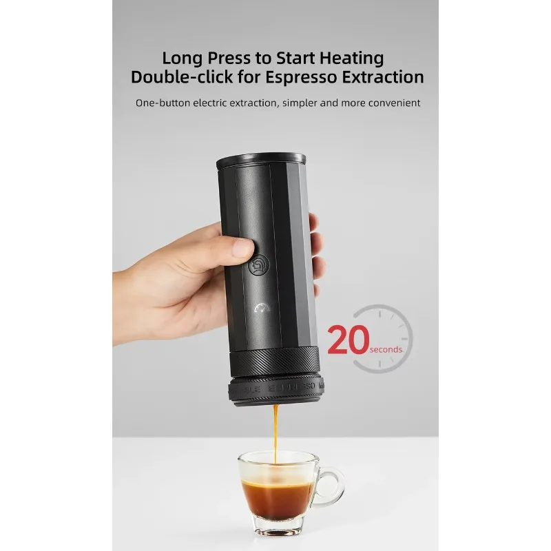 Portable Electric Espresso Machine Travel USB Coffee Maker Camping