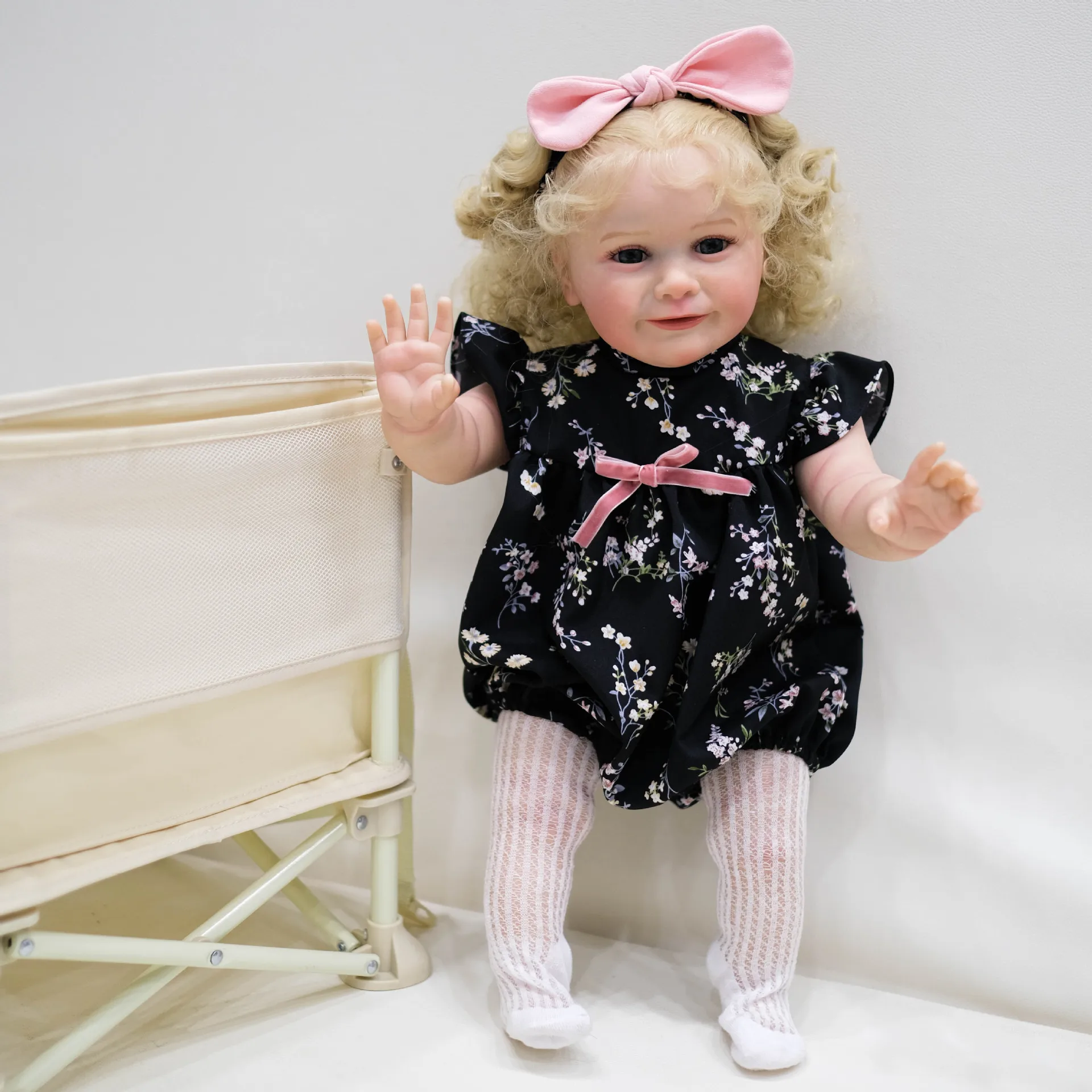 

boneca Reborn Original 55 CM Soft Body Silicone Reborn Baby Girl Doll Toy Lifelike Princess Toddler Art Bebe Birthday Gift Child