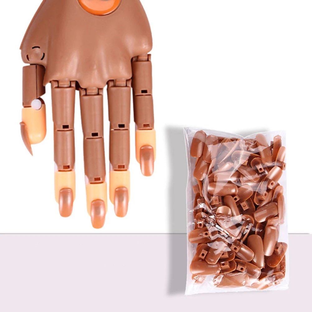 

200Pcs Artificial Fingernails for Nail Art Practice Premium Fake Nail Exercise Tips Salon Professional Training Stickers Set