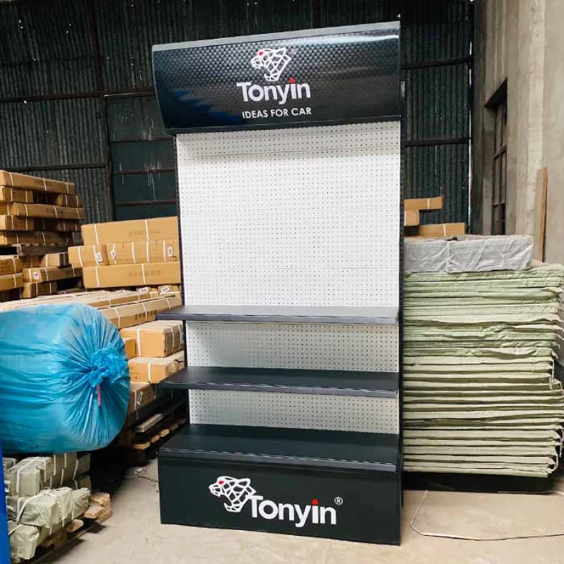 Custom.Xingye مخصص الثقيلة منصة عرض أحادية الجانب رفوف السوبر ماركت وأرفف رفوف جندول البقالة العرض