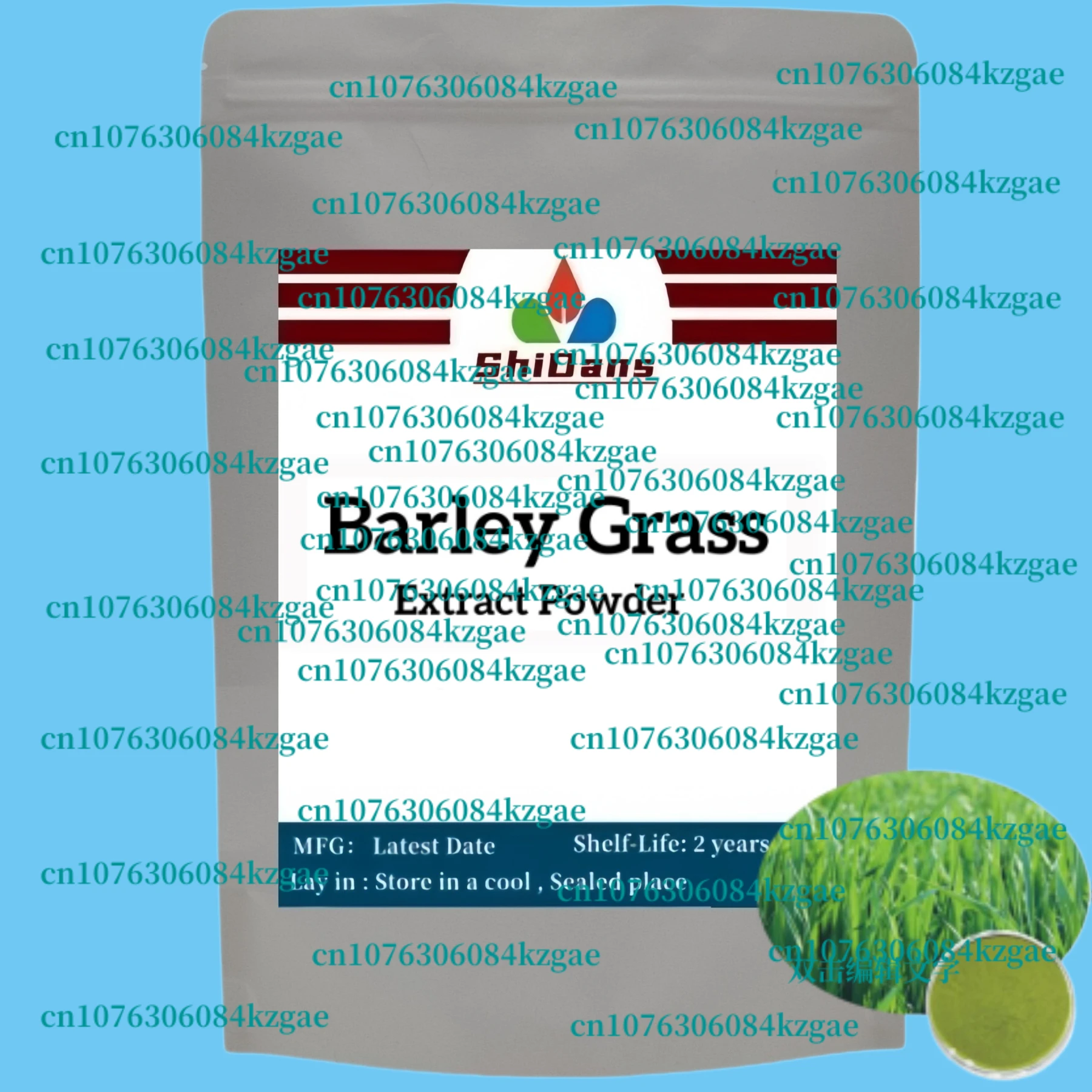 Customized 100% Natural Barley Grass( Da Mai Cao) Aluminum Foil Bag Packing for Global Distributors