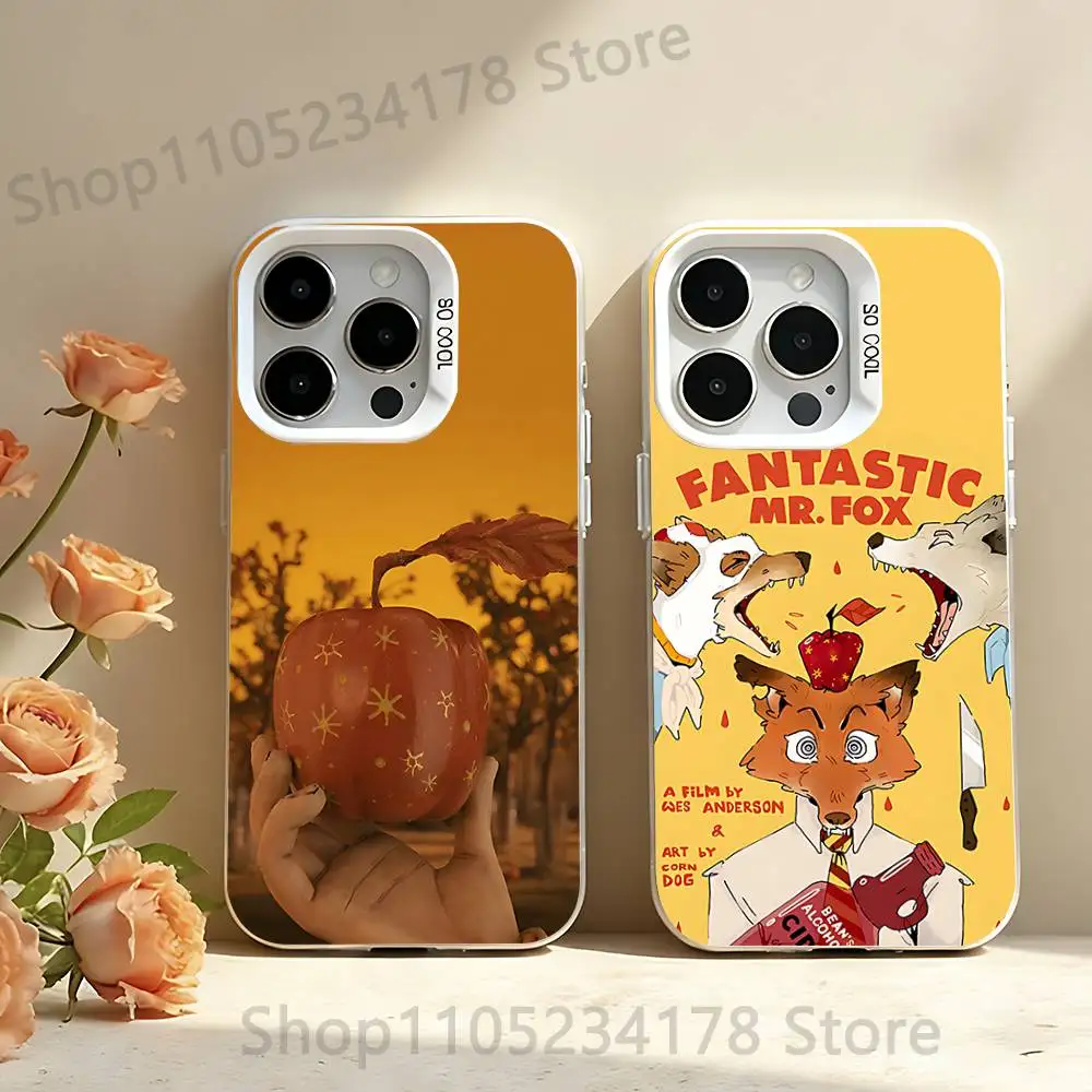 

F-Fantastic Mr F-Fox illustration Phone Case For iPhone 17,16,13,12,11,15,14,Pro,Max,Plus,SE4,Air,Mini White IMD Matte