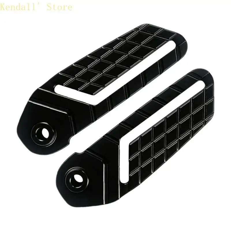 Anti-Slip Passenger Rear Peg Pair for TMAX500/530 Motorcycles with Machined Metal Finish for Daily Road Use Part Support Needs