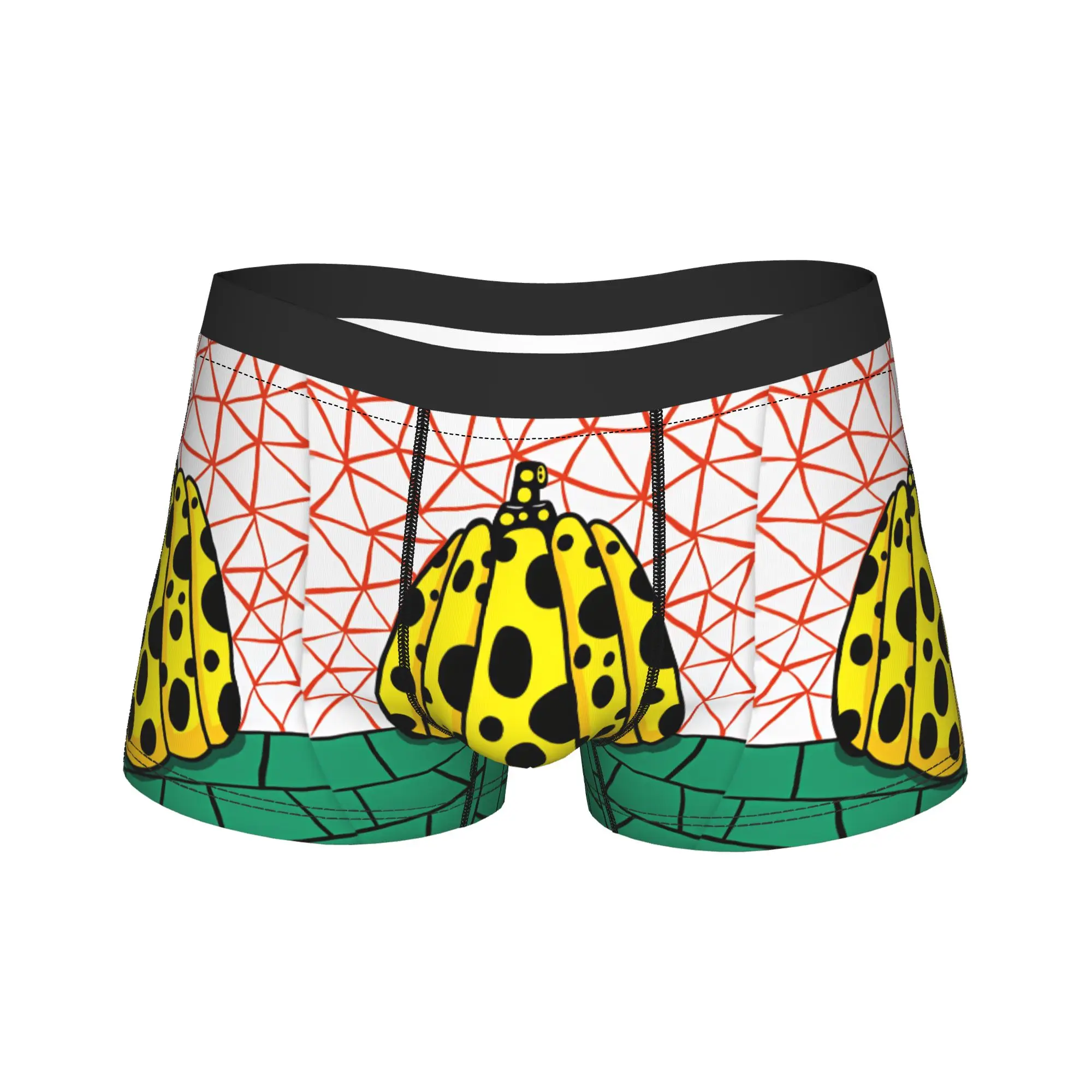 

Yayoi Kusama Boxershorts 3D Pouch Underwear Hot Sale Printed Boxer Brief Elastic Male Panties Big Size 2XL