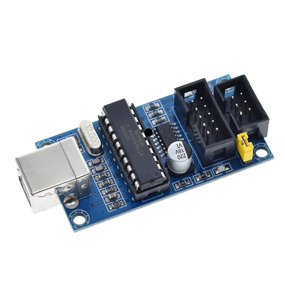 1/3Set USBTiny USBtinyISP AVR ISP مبرمج Bootloader لـ Arduino Meag2560 UNO R3 مع كابل برمجة 6pin