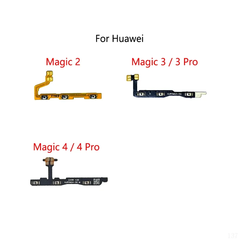 Power Button Switch Volume Mute Button On / Off Flex Cable For Honor Magic 2 3 4 Pro