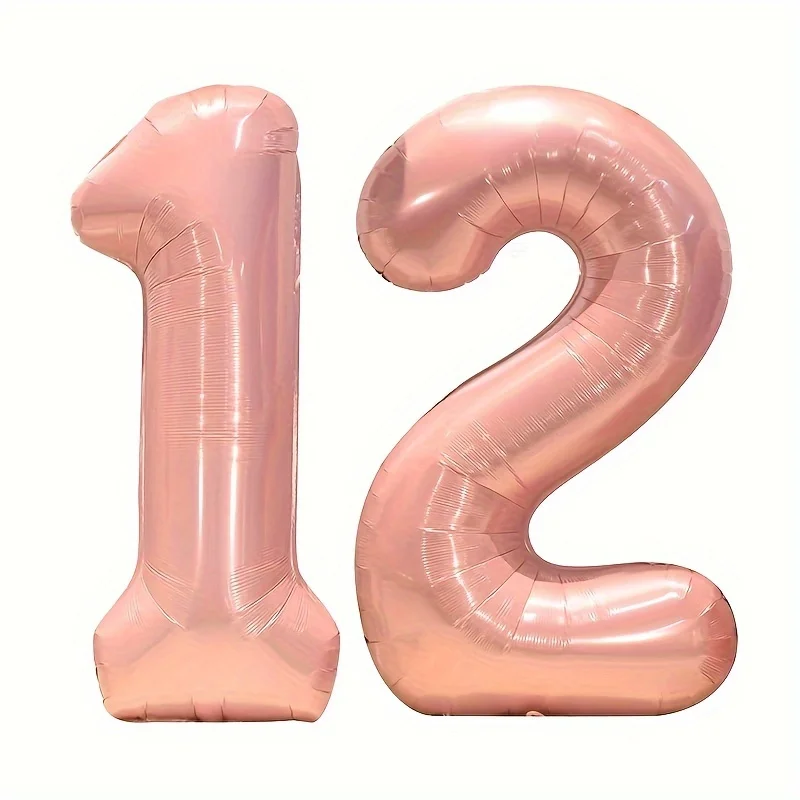 قطعة واحدة من بالون الوردي المعدني مقاس 32 بوصة - رقائق ألومنيوم قابلة لإعادة الاستخدام، مثالية للاحتفالات بعيد الميلاد والذكرى السنوية