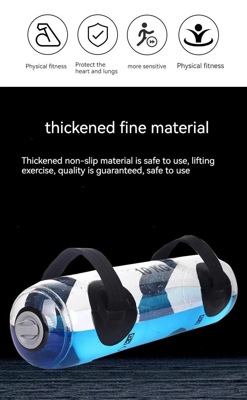 Fitness Aqua Bag Wasser Power Taschen Workout Sandsack Wasser Home Gym Gewichtheben Core Training Bodybuilding Crossfit Übung Werkzeug – Detail 1