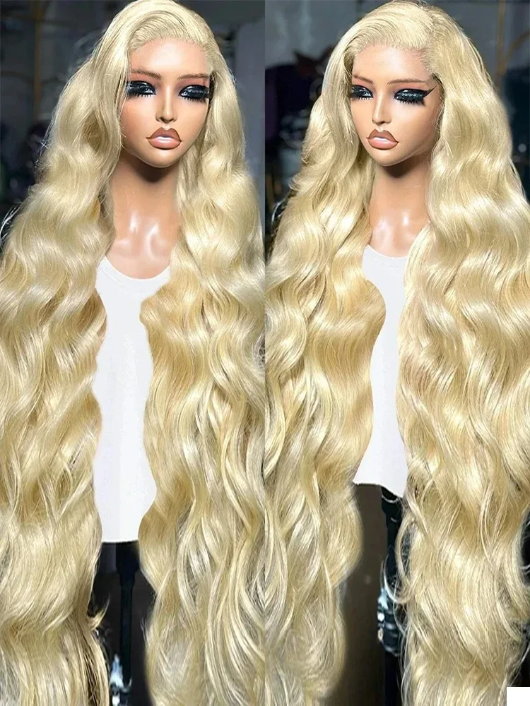 

Blonde 613 Body Wave Lace Front Human Hair Wigs 13x6 Lace Frontal Wigs Honey Blonde Colored 4x4 Closure Wig For Women