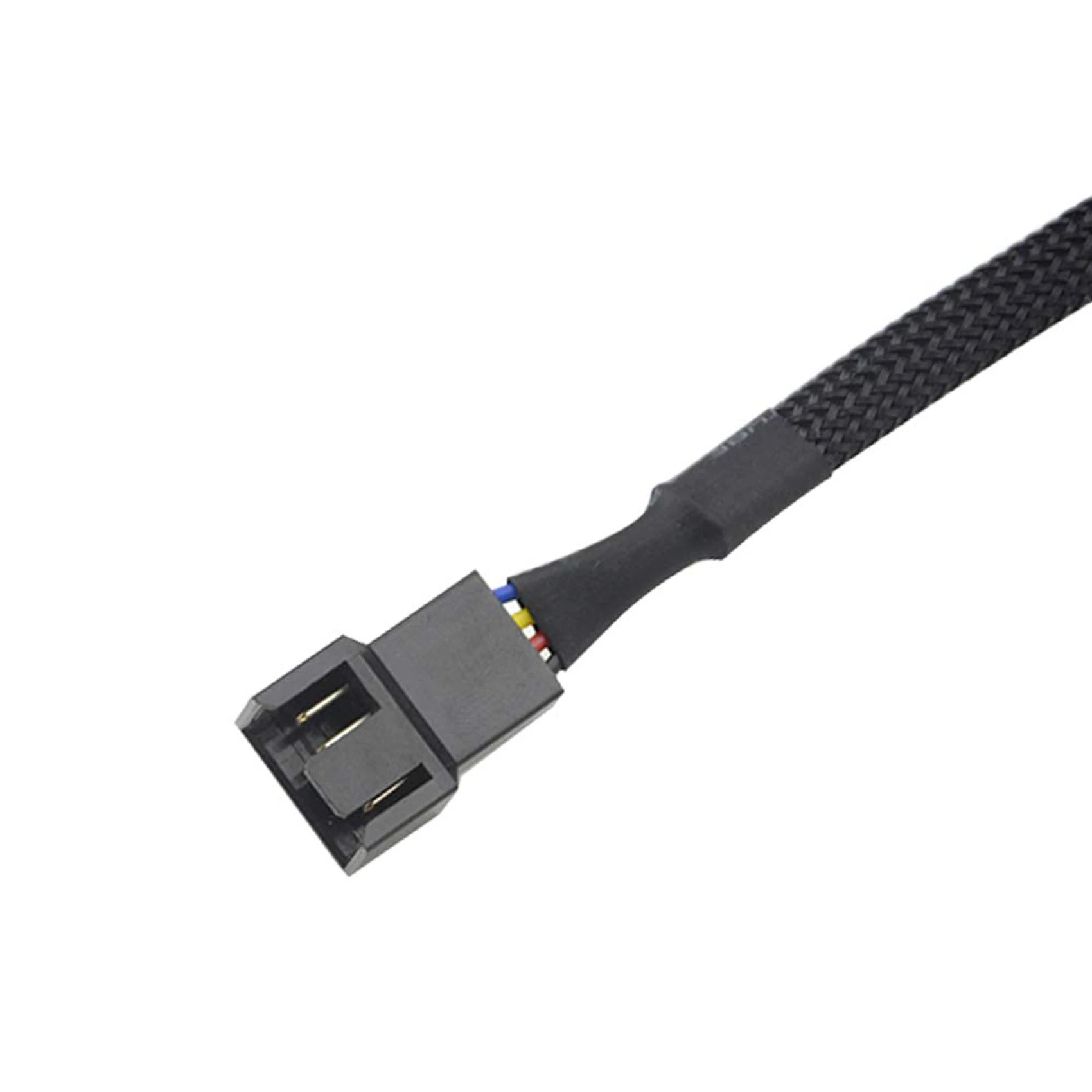 Leading-20PCS 4 Pin PWM Fan Extension Power Cable Connector Case Male To Female Extending Cables Compatible With 4 Pin/3 Pin Fan