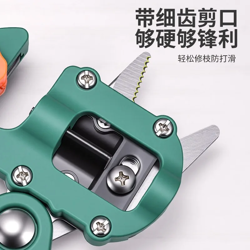 Universal two-in-one professional fruit tree grafting shears, multi-functional seamless gardening grafting shears