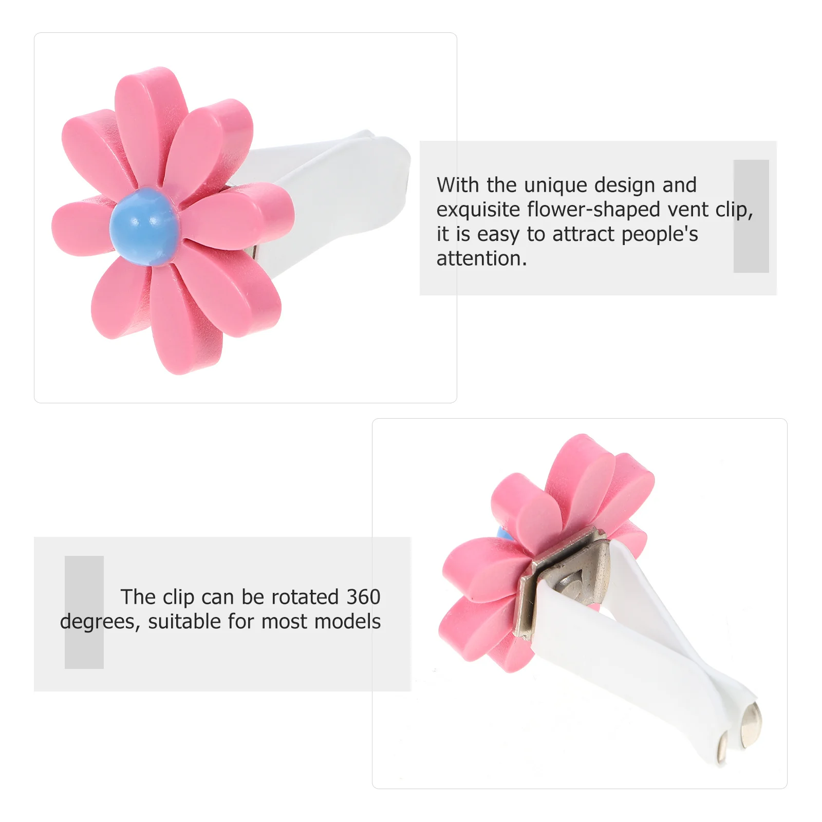 

11pcs Flower Vent Accessories Freshener Clips Vent Accessories Air Refresher For Car Cool Decor Car Diffuser Clip