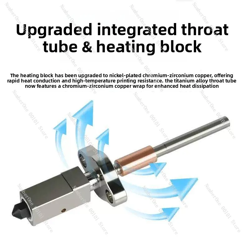 Trianglelab CHCB-OTC Hotend Kit For Creality K1C 3D Printer Higher power and High Flow with 0.4mm Brass Nozzle for MK8 Nozzle